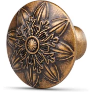 Antique Brass Cabinet Knobs Vintage Drawer Knobs