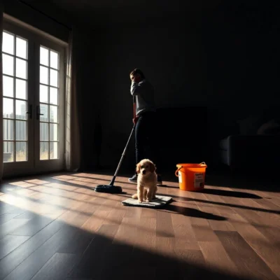 Clean Vinyl Plank Flooring