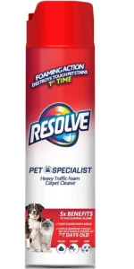 Resolve Pet Specialist Heavy Traffic Foam, Carpet Cleaner